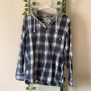 VANS LOPES BUTTONDOWN FLANNEL HOODIE